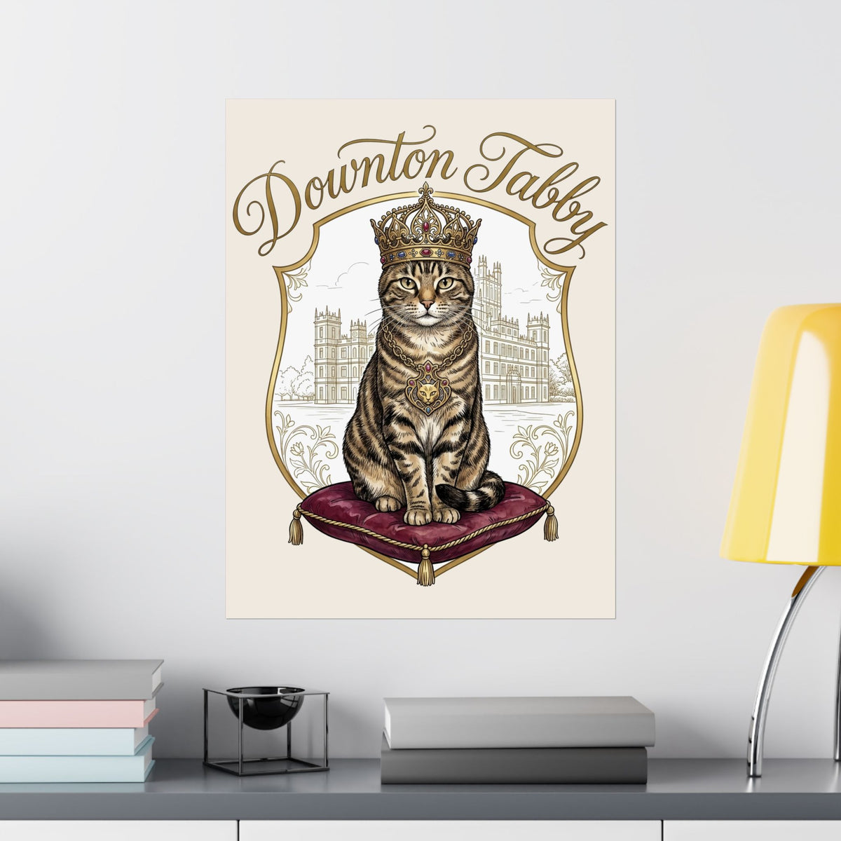 Downton Abbey Cat Parody Poster — Funny Period Drama Cat Poster