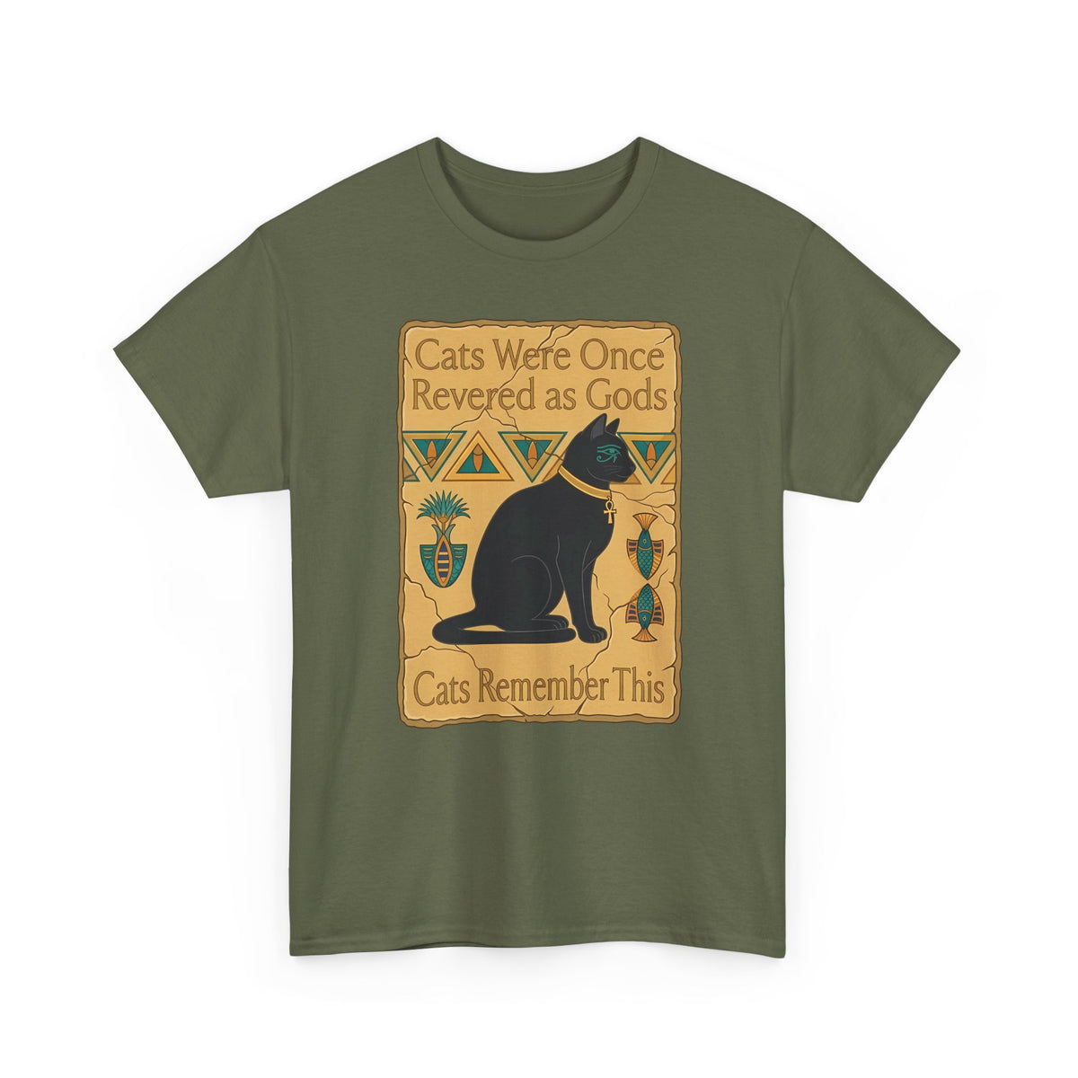 Cats Were Once Revered As Gods Tee — Funny Cat Quote T-Shirt for Cat Lovers