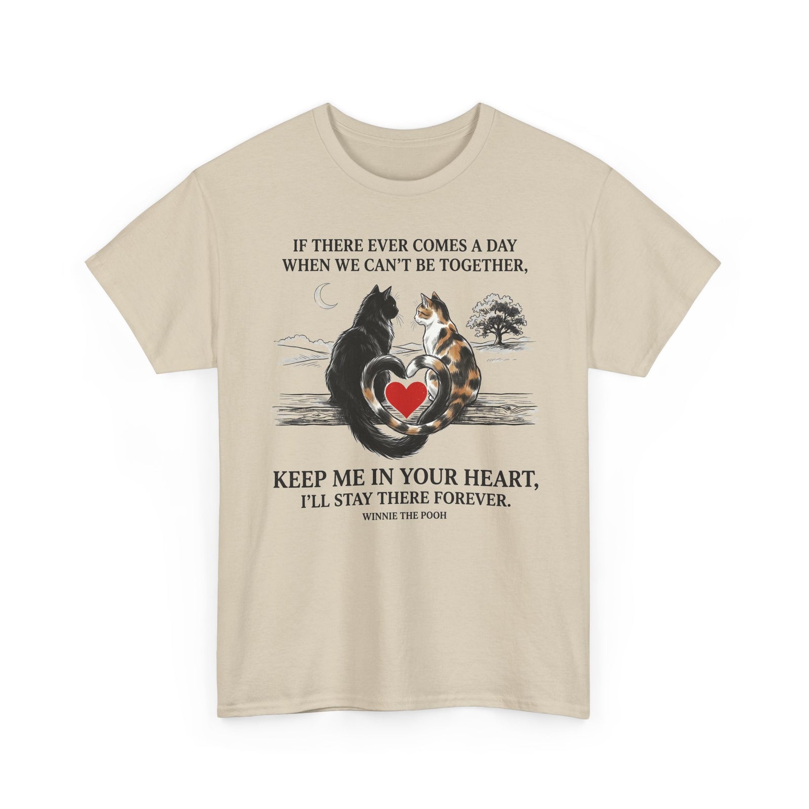 Cat Memorial T-Shirt — "Keep Me In Your Heart" Remembrance Tee