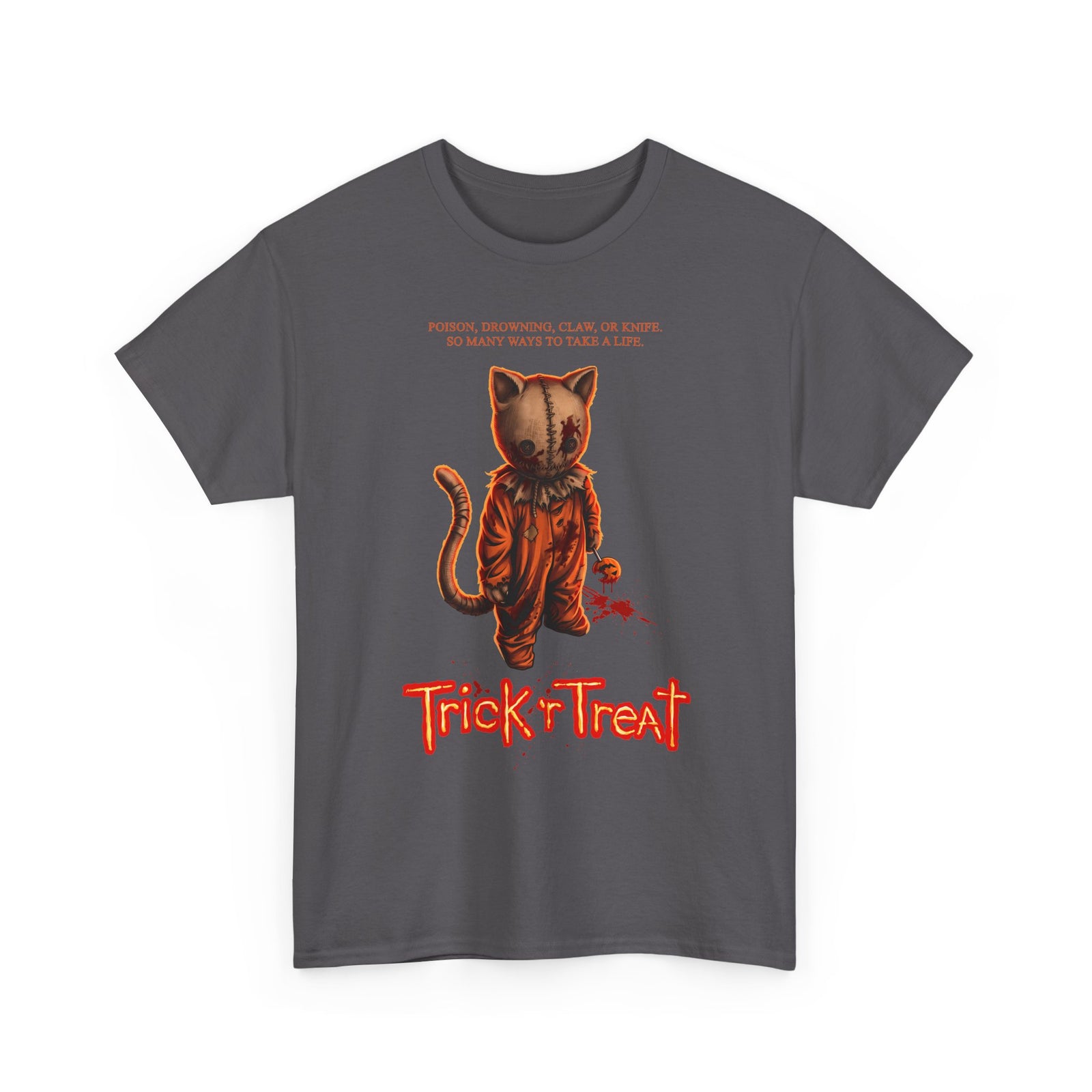Trick 'r Treat Sam Cat T-Shirt — Horror Movie Sam Feline Graphic Tee