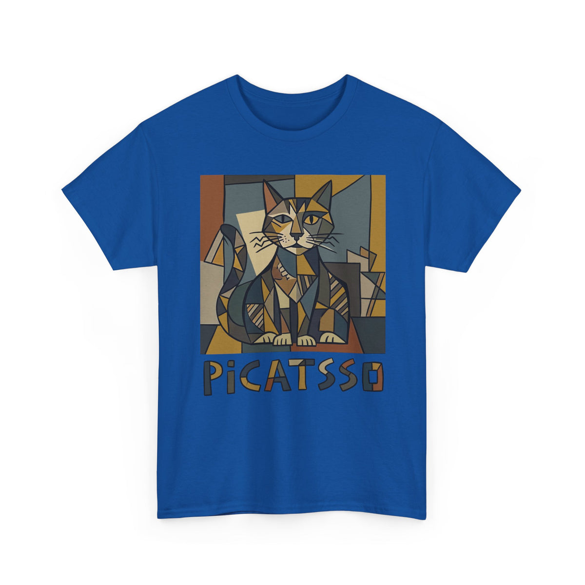 Picatsso Cat Art T-Shirt — Playful Cat Picasso Design