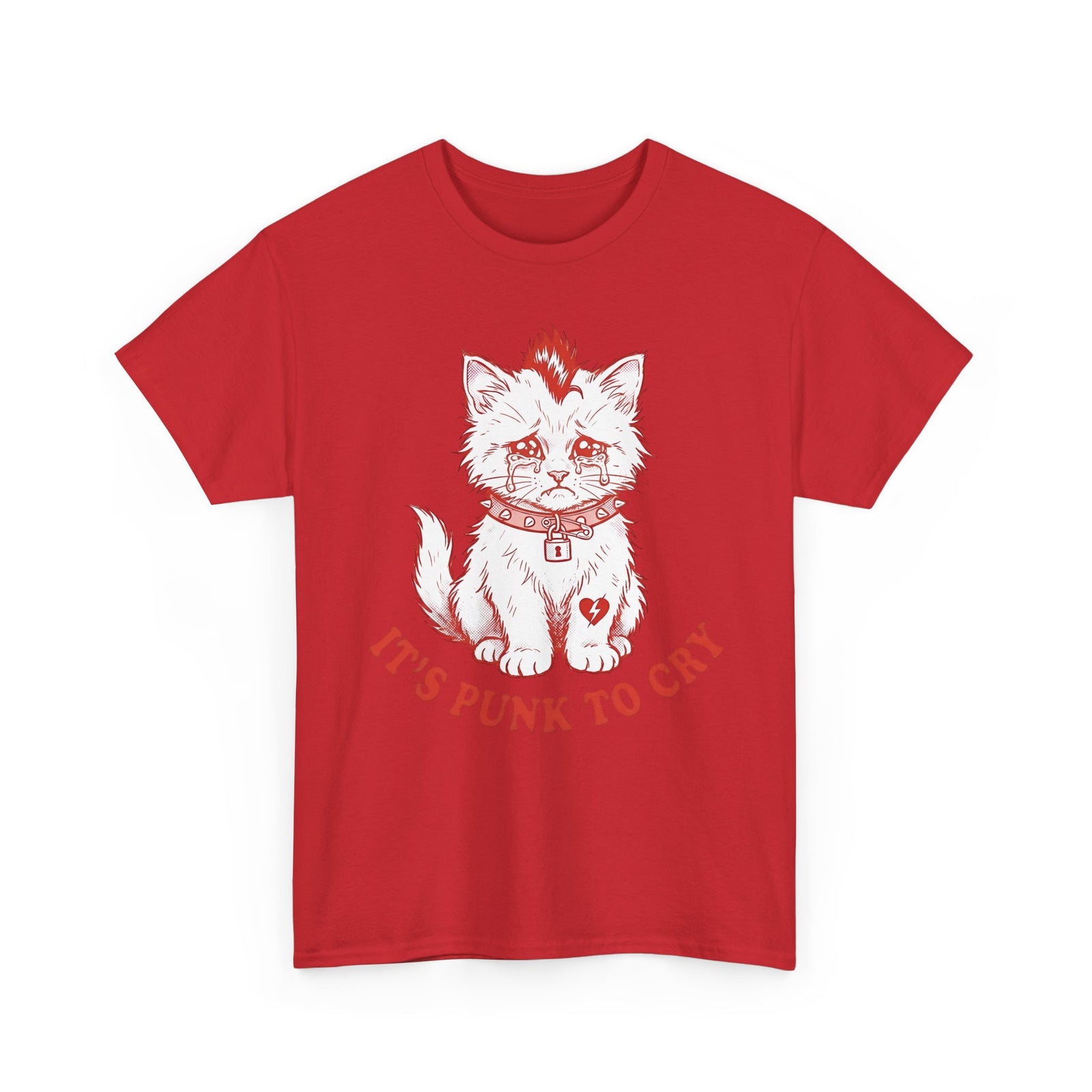 It's Punk To Cry Tee — Edgy Emotional Graphic T-Shirt