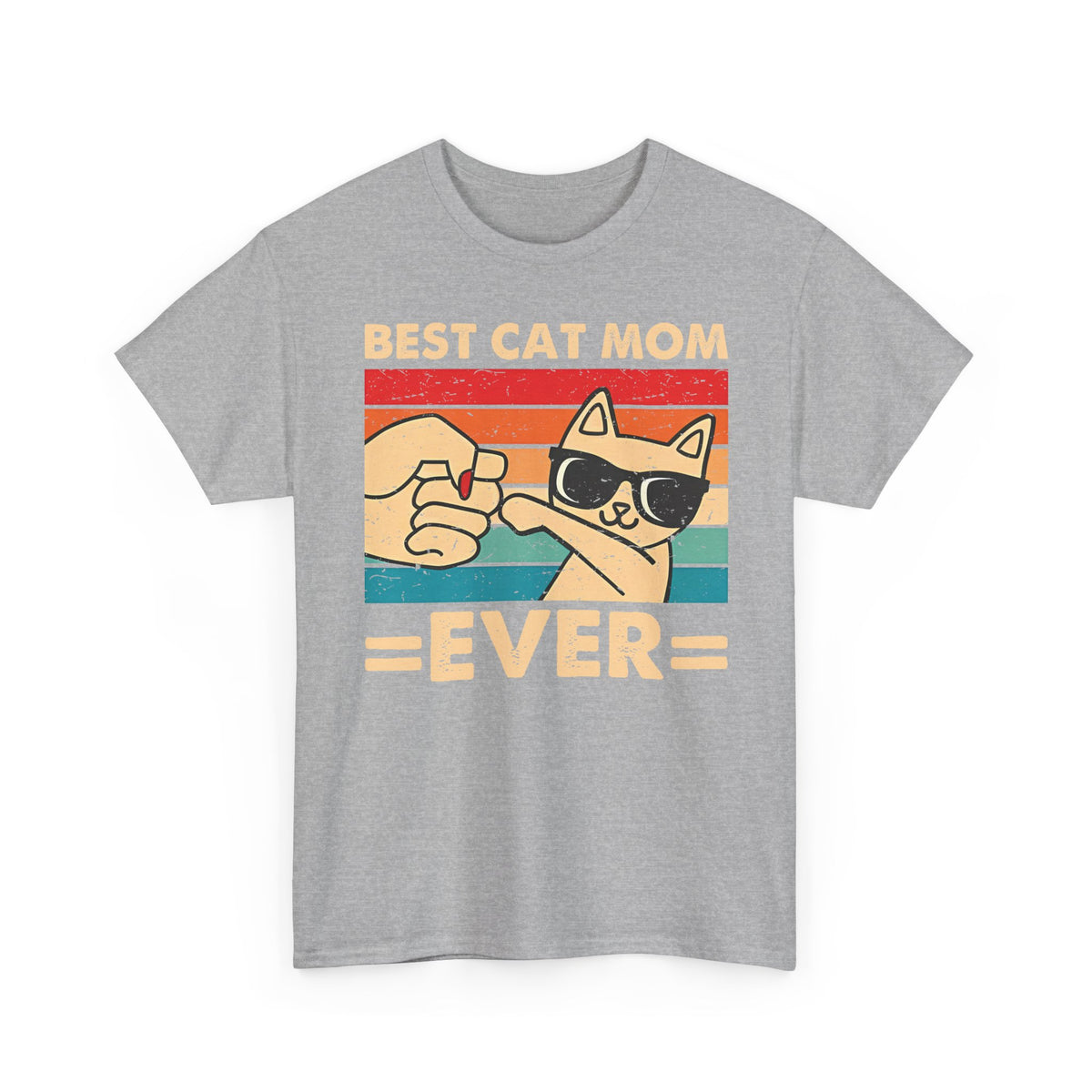 Best Cat Mom Ever T-Shirt — Cute Cat Mom Gift