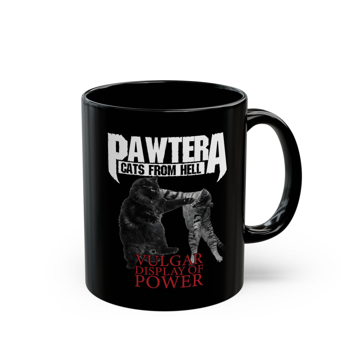 Pawtera Cats From Hell Black Mug