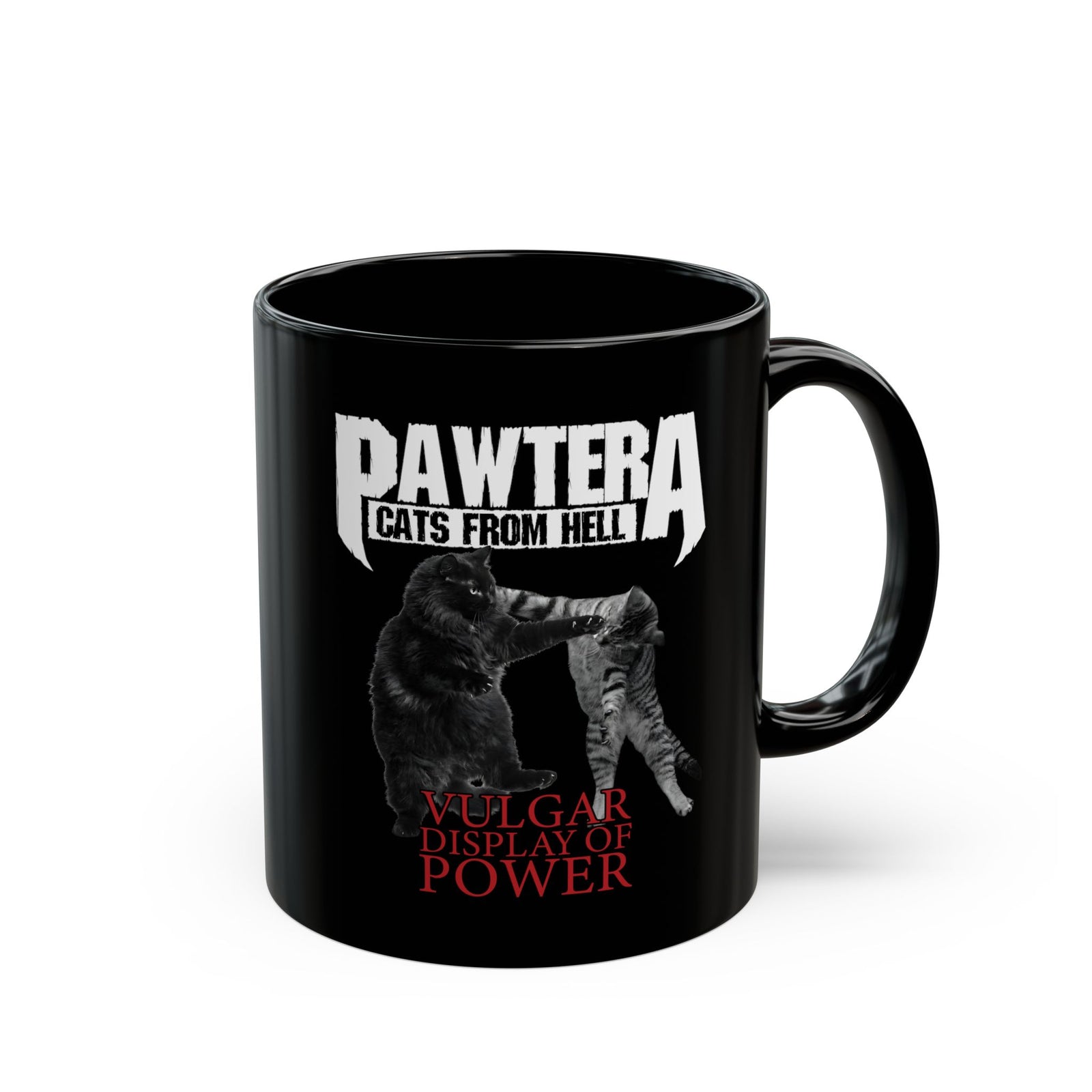 Pawtera Cats From Hell Black Mug