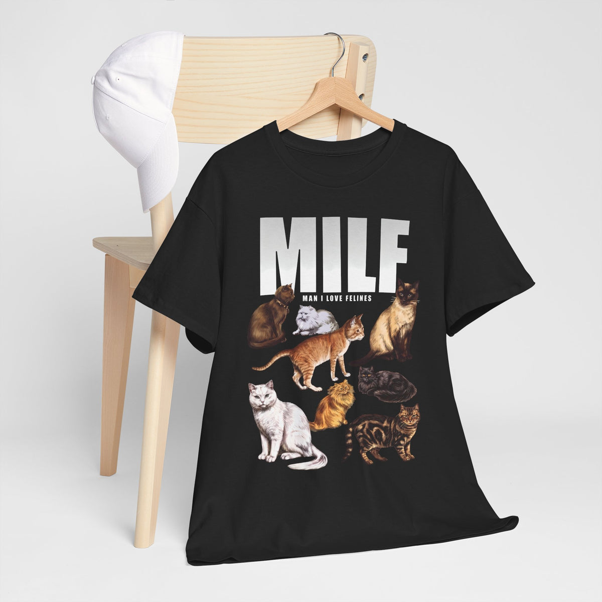 MILF Man I Love Felines T-Shirt — Funny Cat Breed Graphic Tee