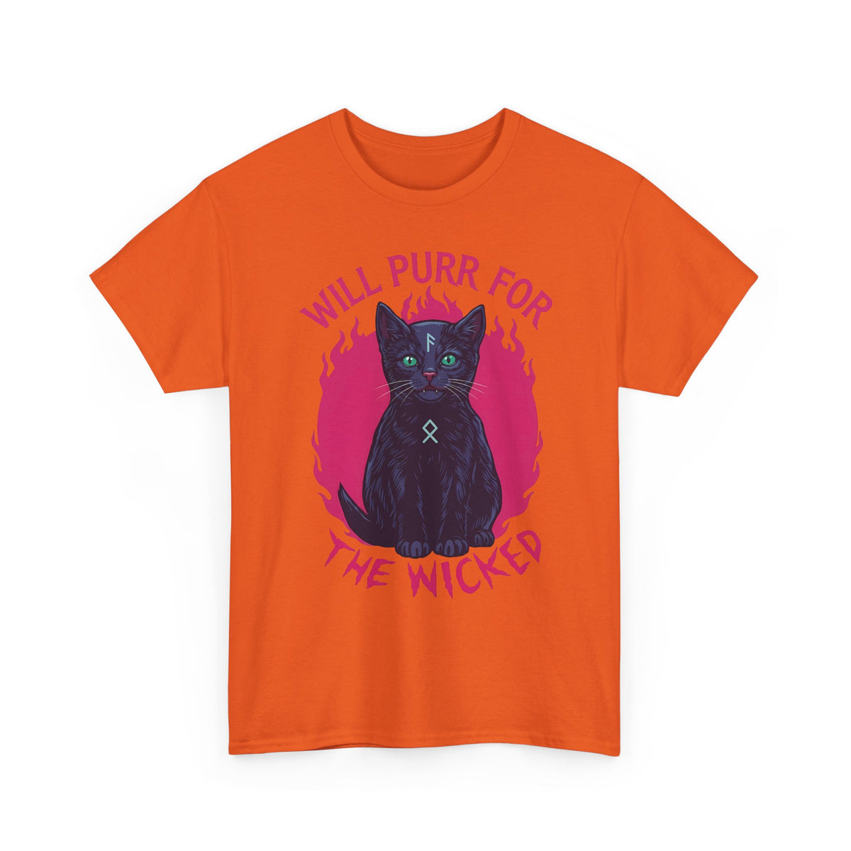 Will Purr For the Wicked Black Cat T-Shirt