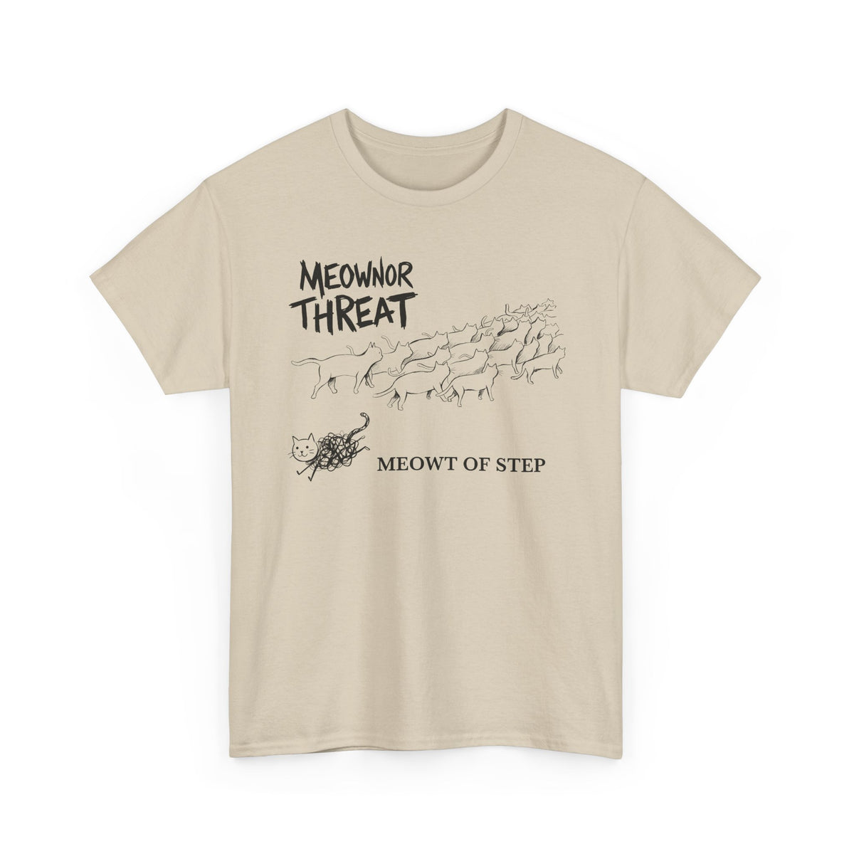 Meownor Thread Meowt Of Step T-Shirt — Funny Cat Dance Graphic Tee