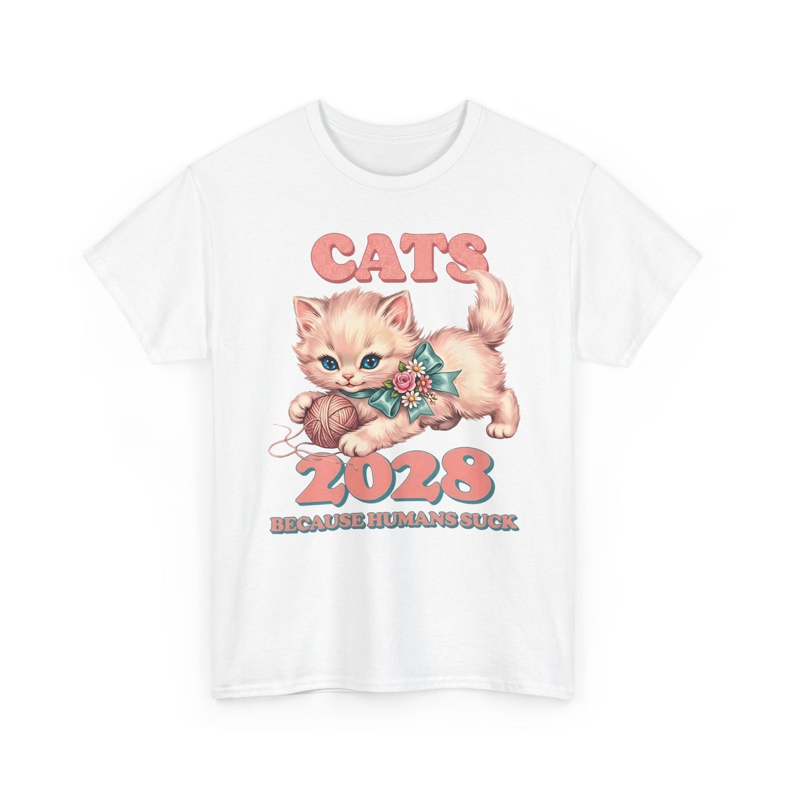 Vote for Cats T-Shirt  Funny Cat Political Tee
