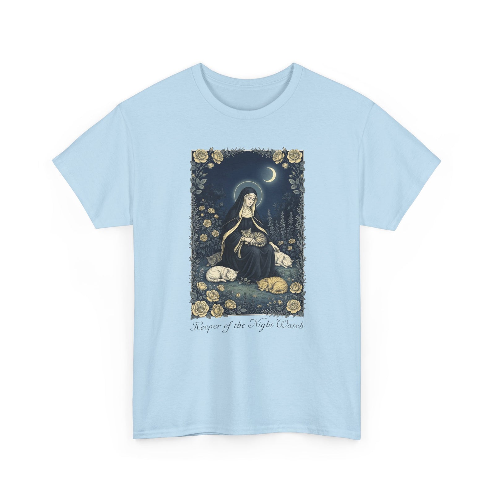 Keeper of the Night Watch Gertrude of Nivelles Cats T-Shirt