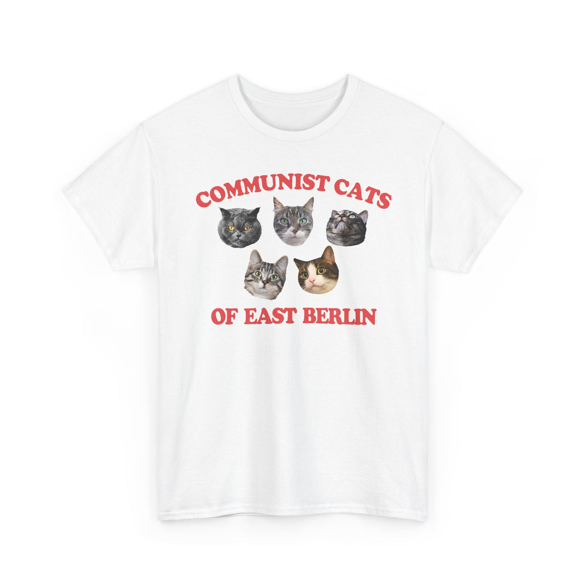 Communist Cats of East Berlin T-Shirt — Retro Socialist Cat Tee