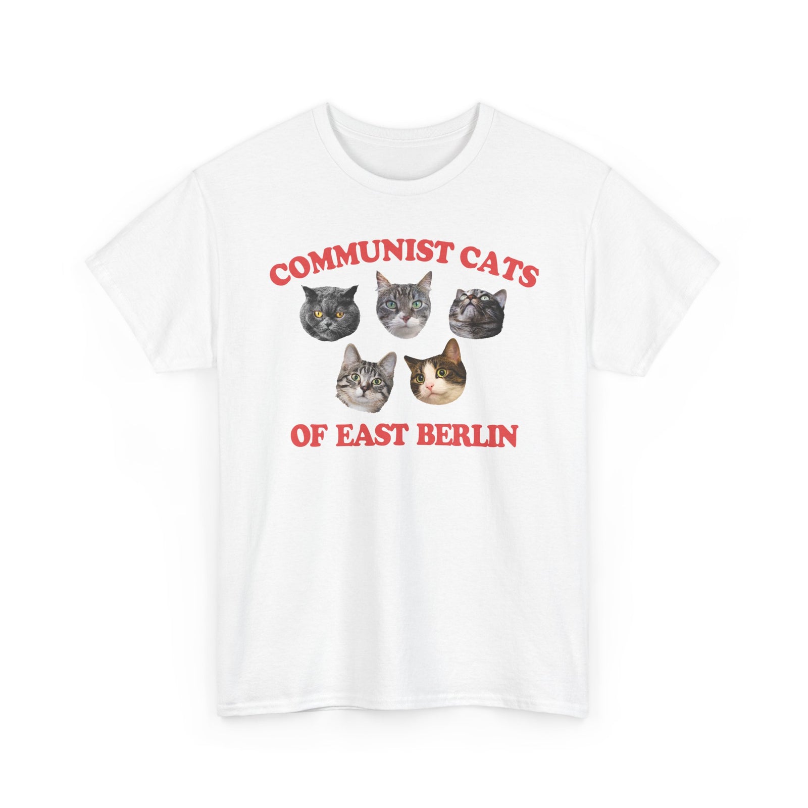 Communist Cats of East Berlin T-Shirt — Retro Socialist Cat Tee