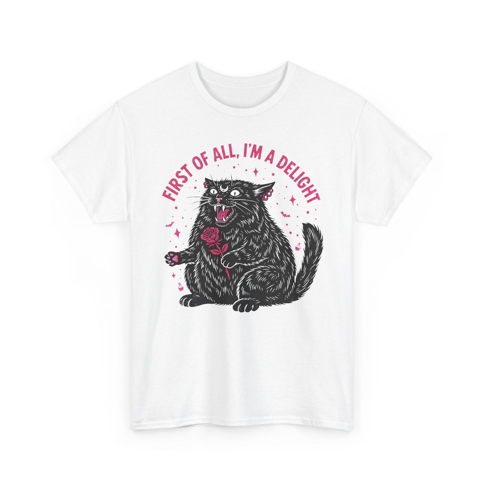 Black Cat "First of All I'm a Delight" T-Shirt