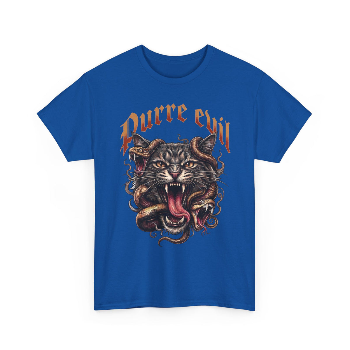 Purre Evil T-Shirt — Funny Heavy Metal Cat Snake Gothic Tee