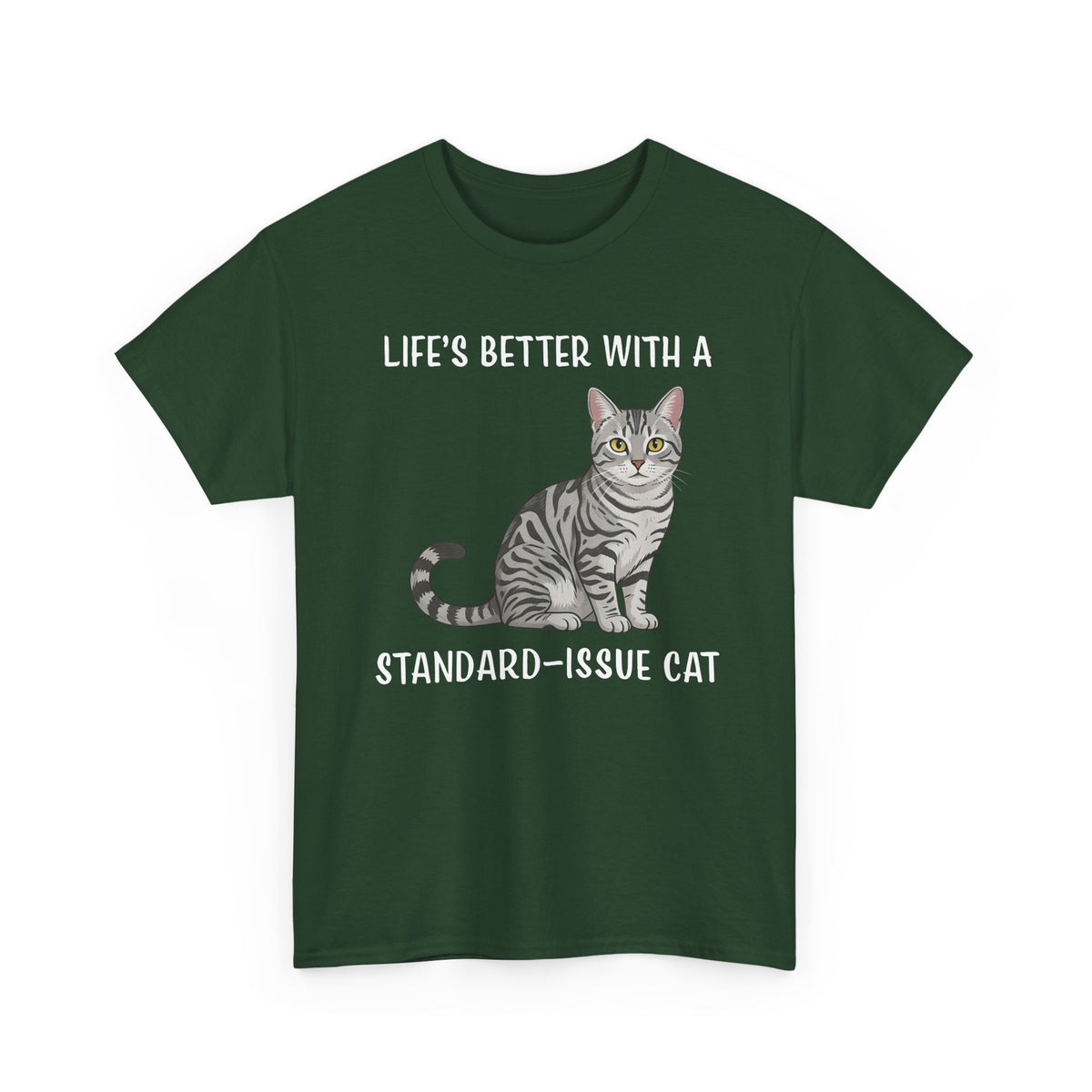 Standard Issue Cat T-Shirt Cute Graphic Cat Tee