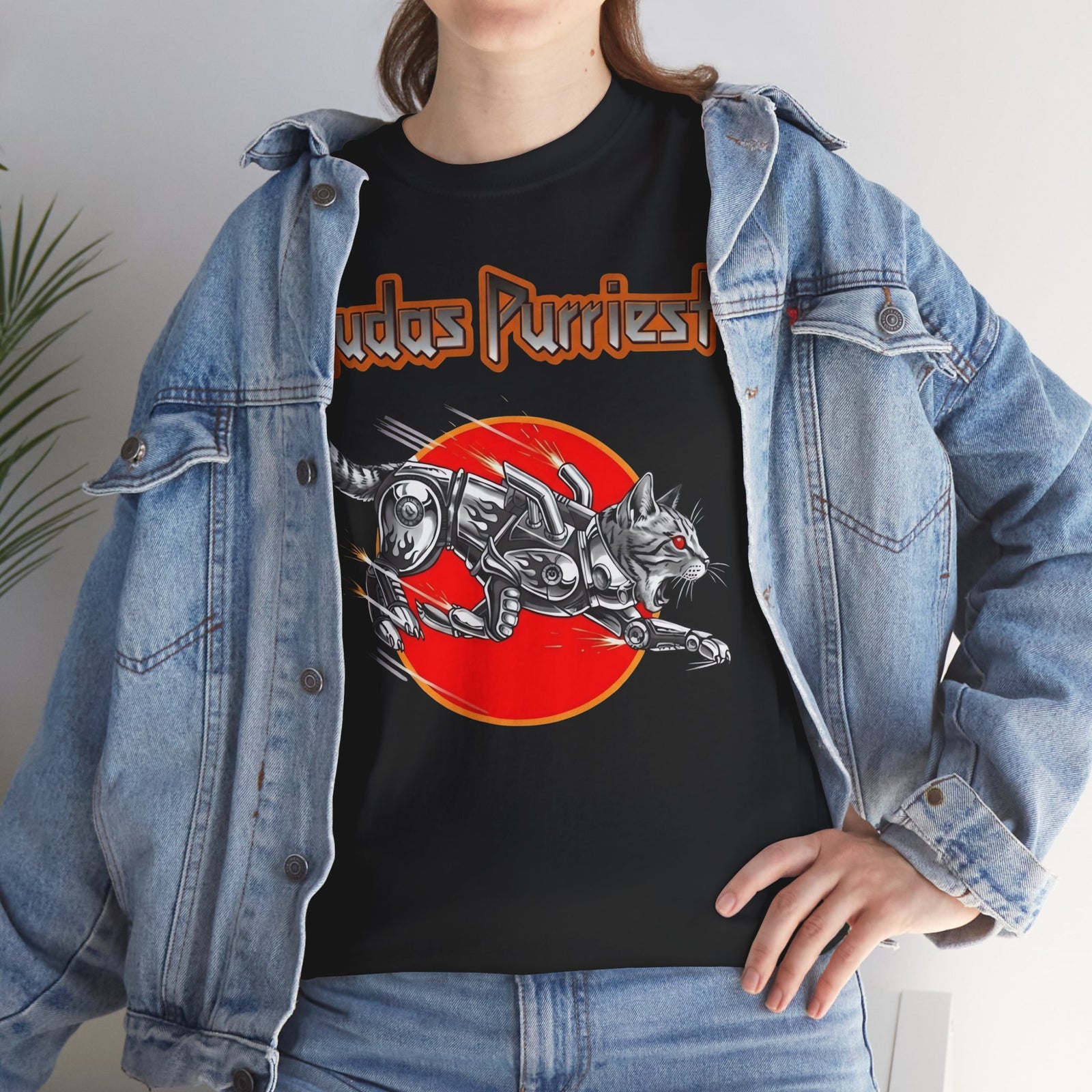 Judas Purriest Cat Graphic Tee