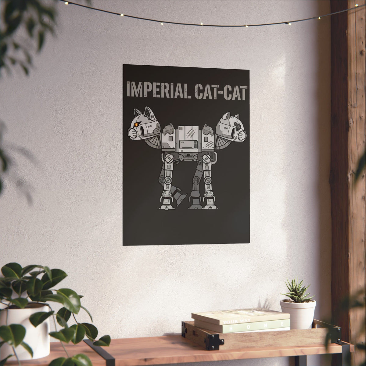 Imperial Cat-Cat Poster — Regal Cat Graphic Poster