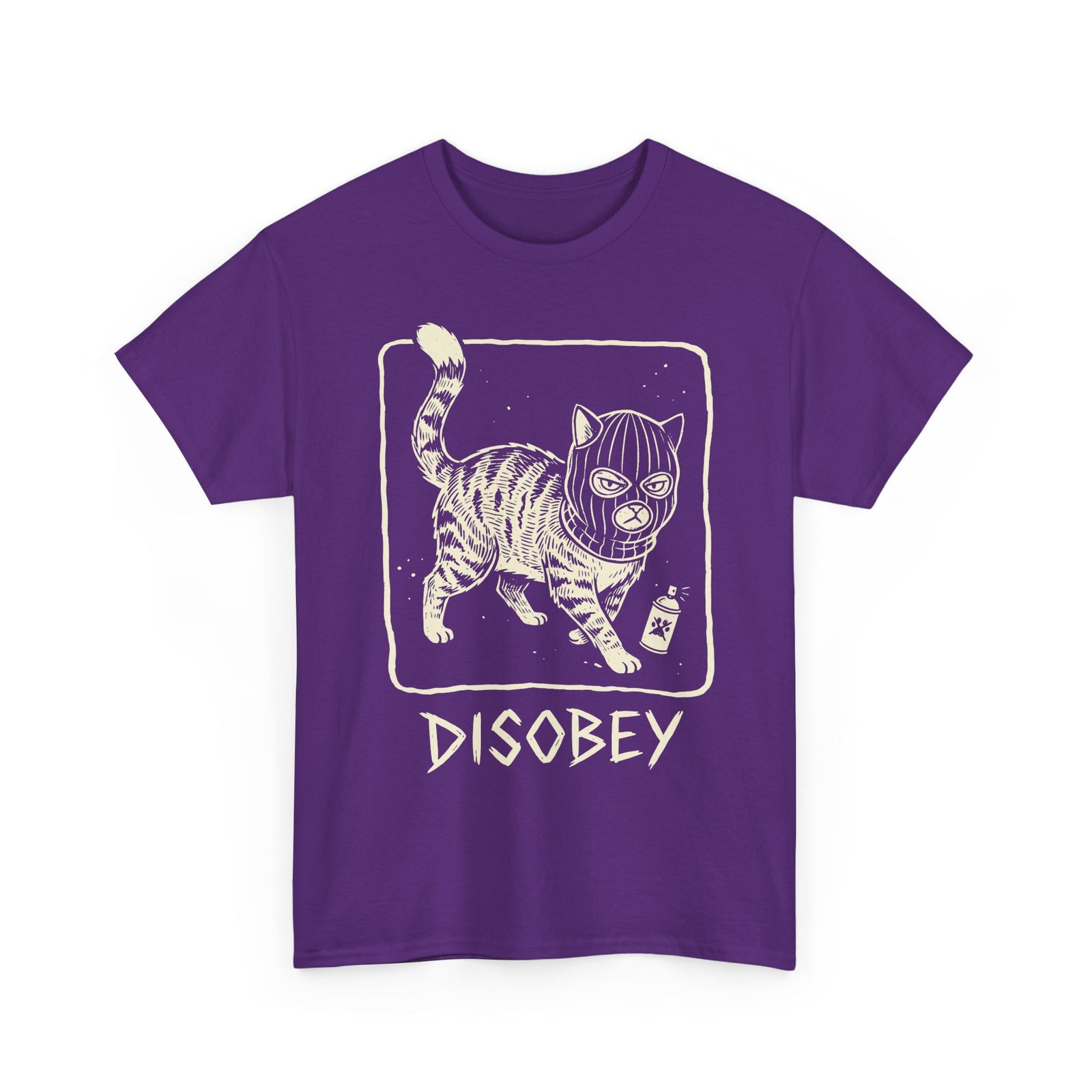 Cat Disobey T-Shirt — Funny Rebellious Cat Tee for Cat Lovers