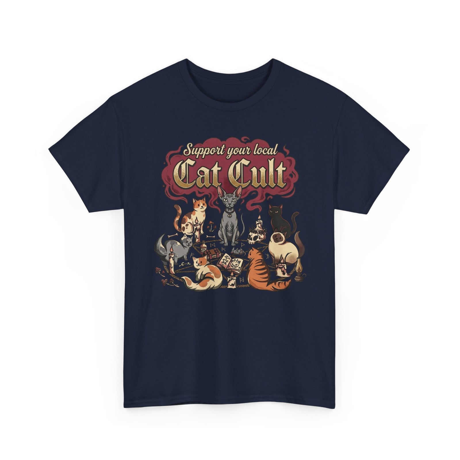 Support Your Local Cat Cult T-Shirt — Funny Cat Lover Tee