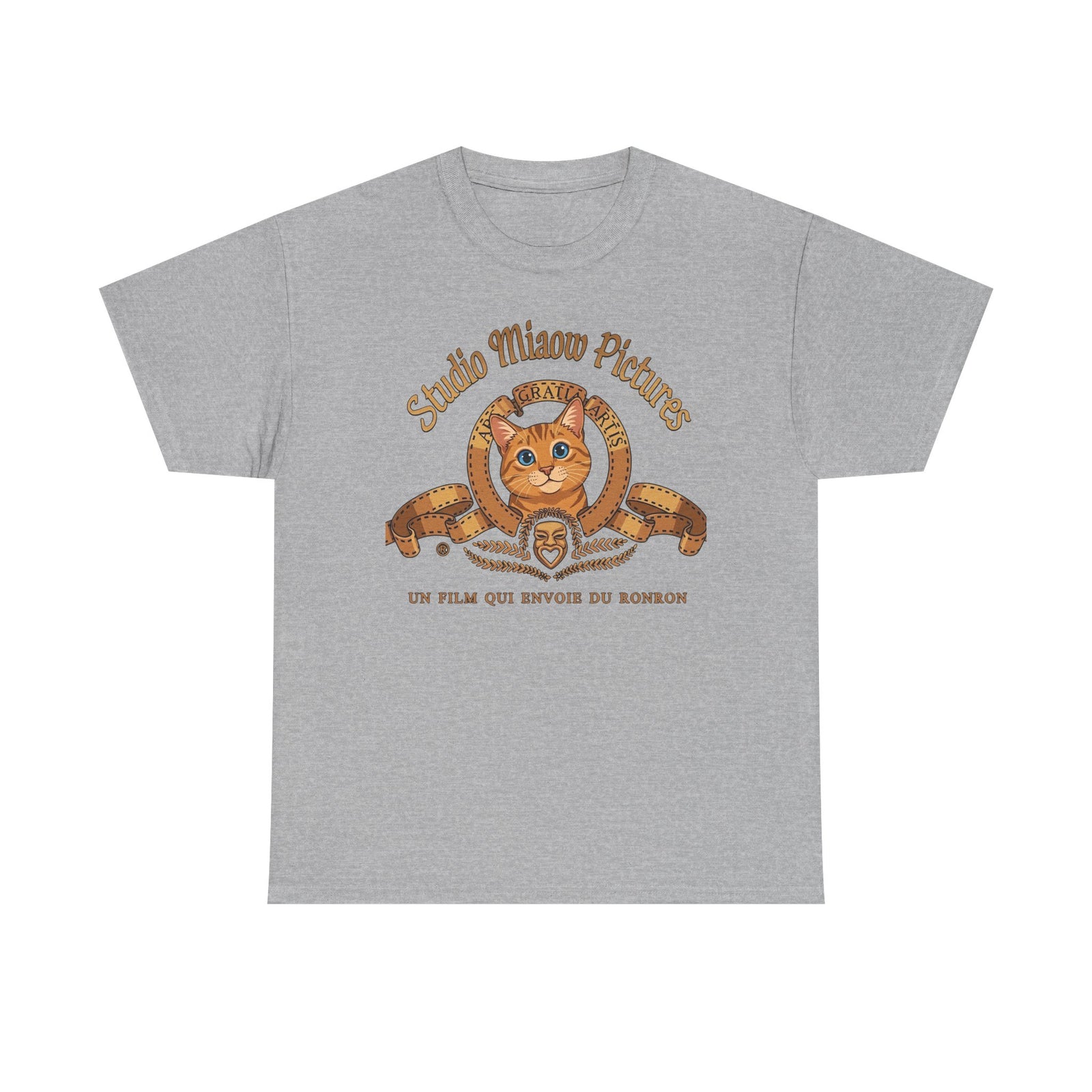 Retro Movie Lion Parody Cat T-Shirt — Studio Miaow Pictures
