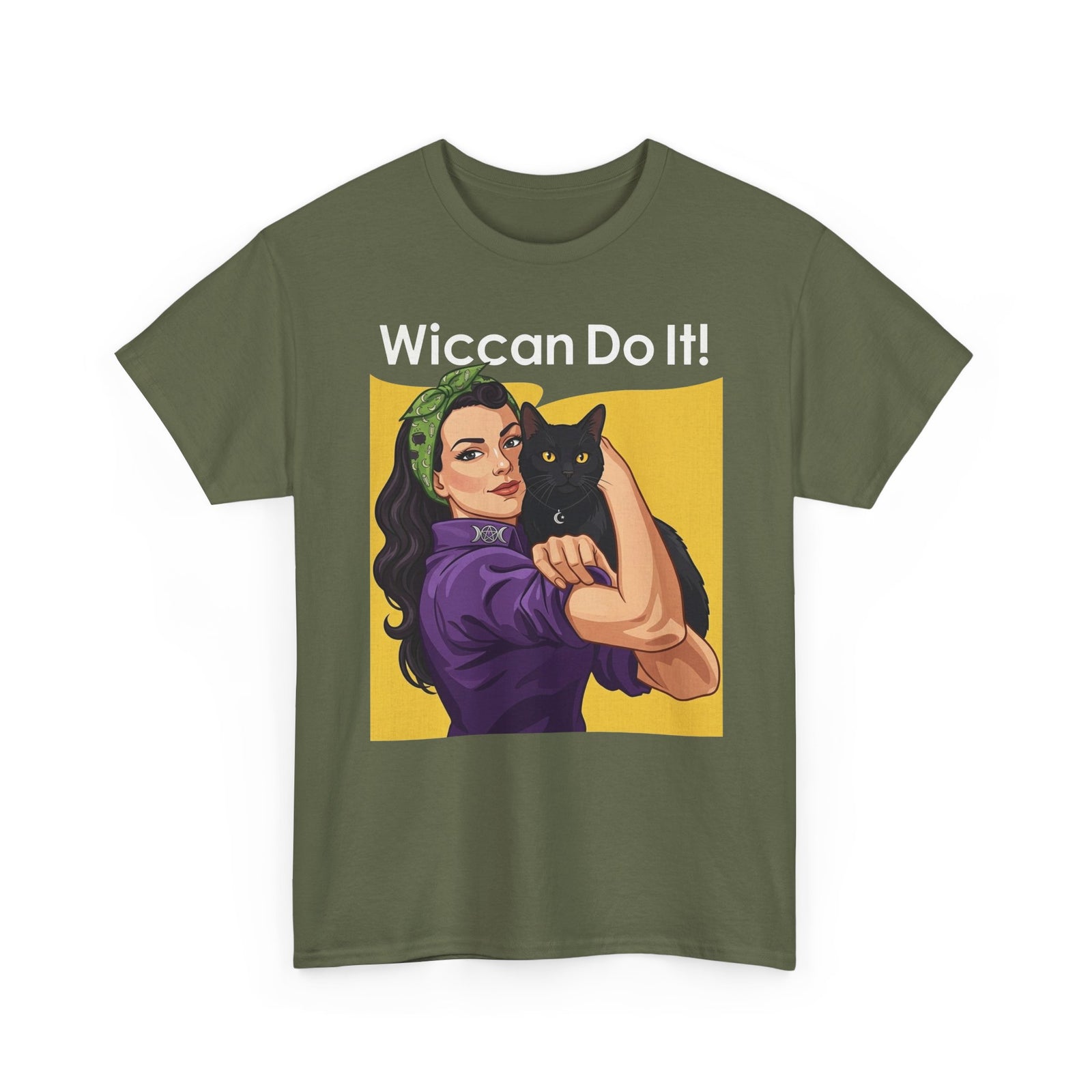 Black Cat "Wiccan Do It" T-Shirt — Witchy Wicca Magic Tee