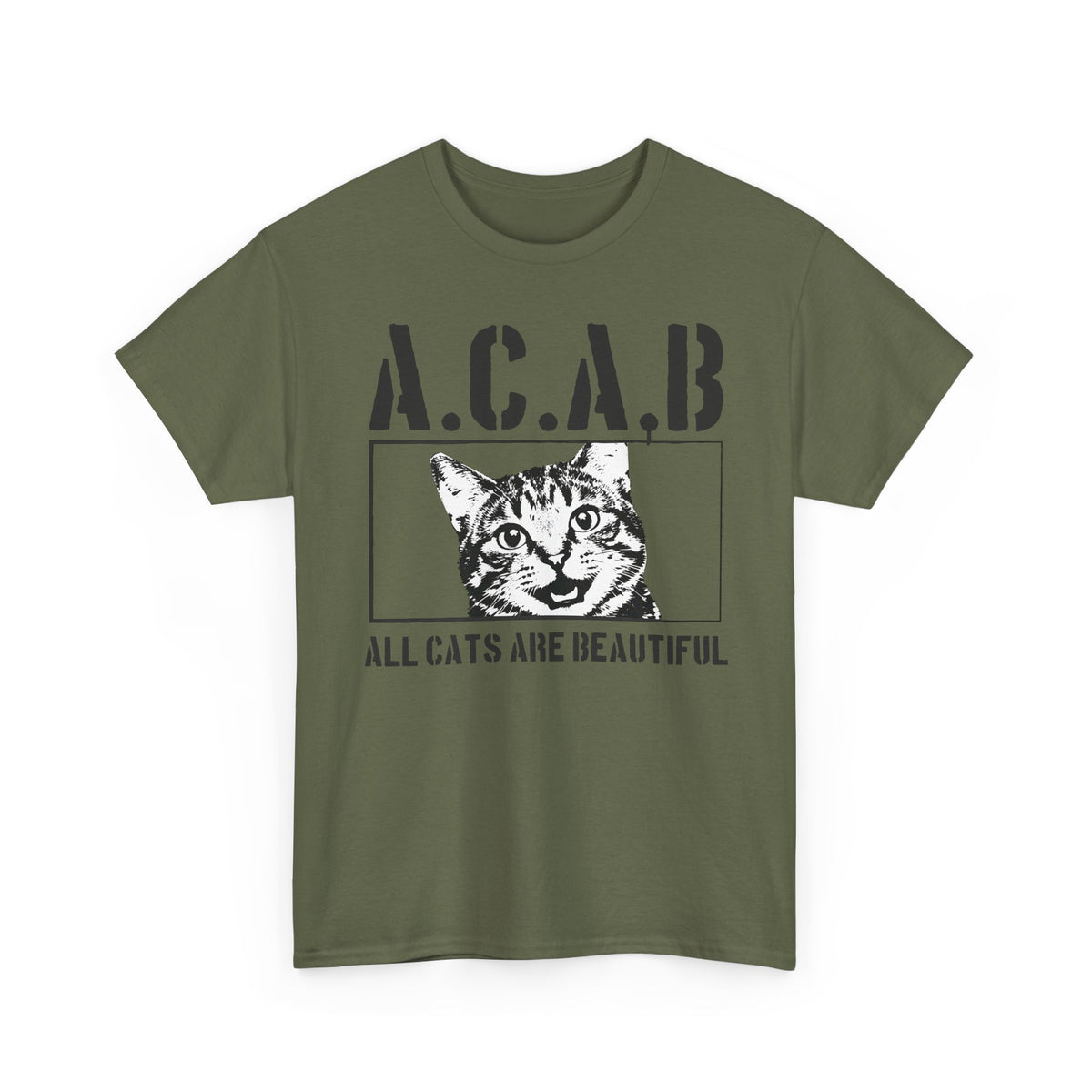 ACAB “All Cats Are Beautiful” T-Shirt — Cute Cat Lover Graphic Tee