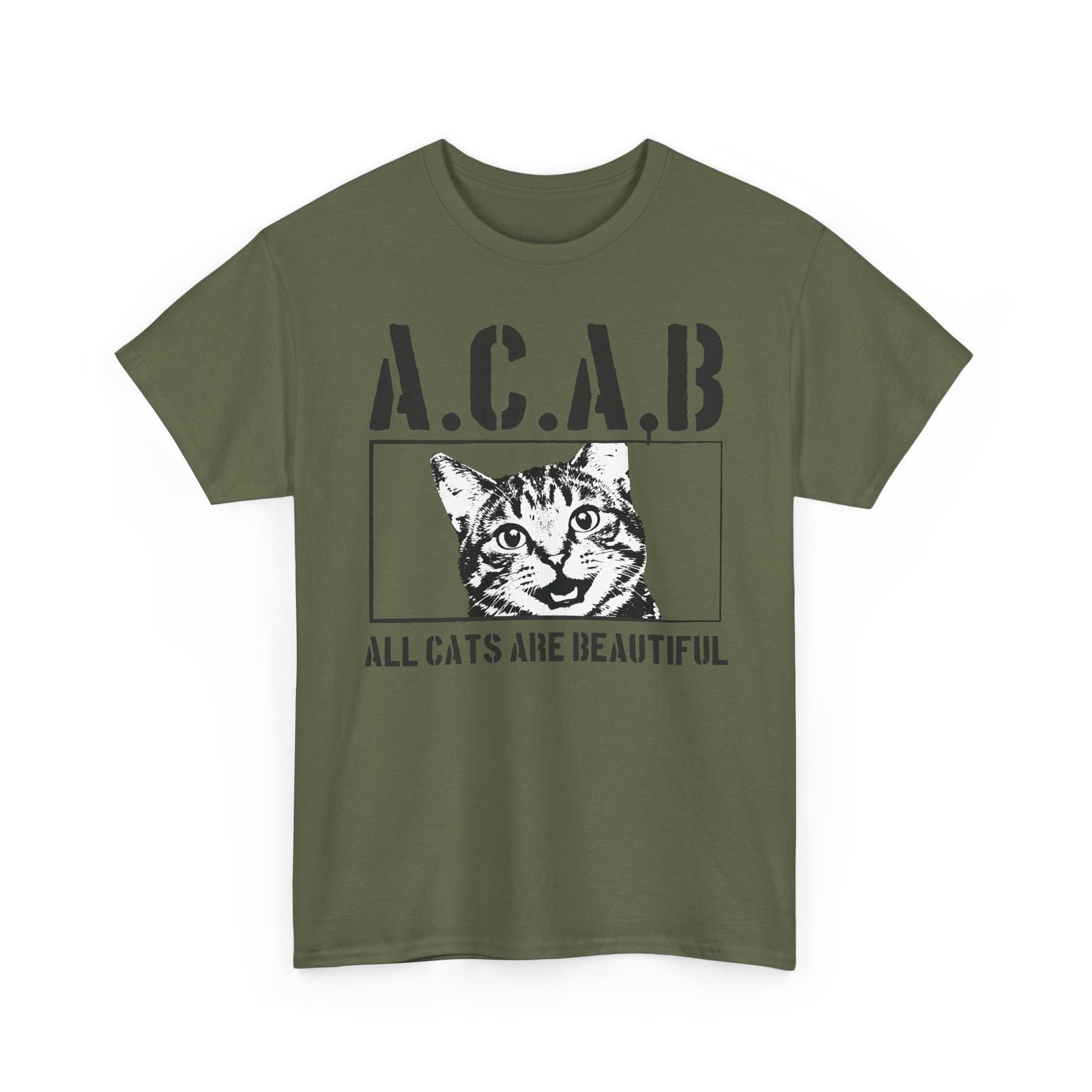 ACAB “All Cats Are Beautiful” T-Shirt — Cute Cat Lover Graphic Tee