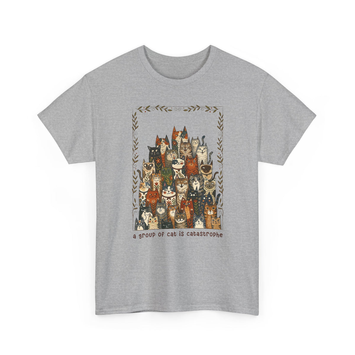 'A Group of Cats Is Catastrophe' T-Shirt — Funny Cat Lover Tee