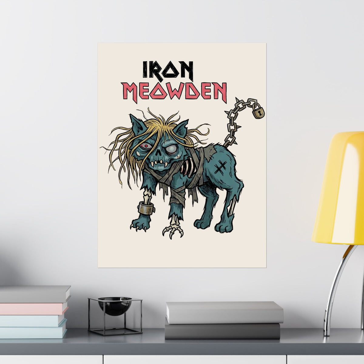 Cat Rock Hip Hop Poster — Vintage Cat Band Graphic Poster