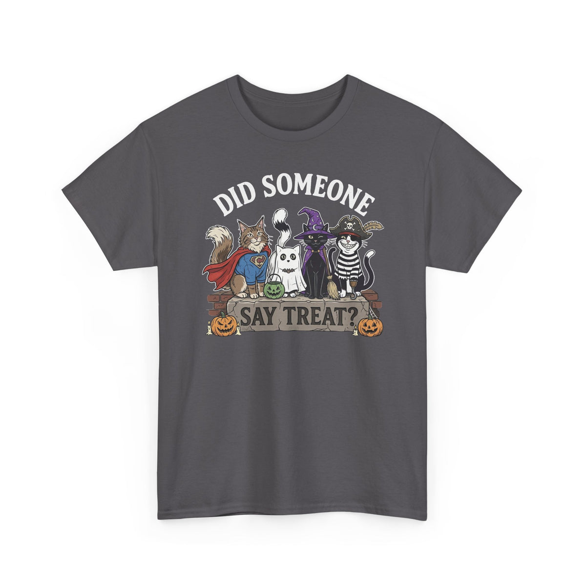 Halloween Cats "Did Someone Say Treat?" T-Shirt