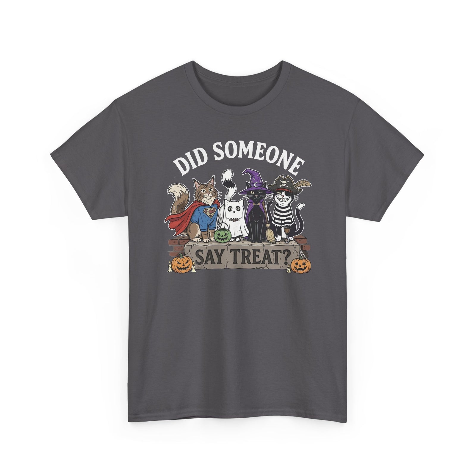 Halloween Cats "Did Someone Say Treat?" T-Shirt