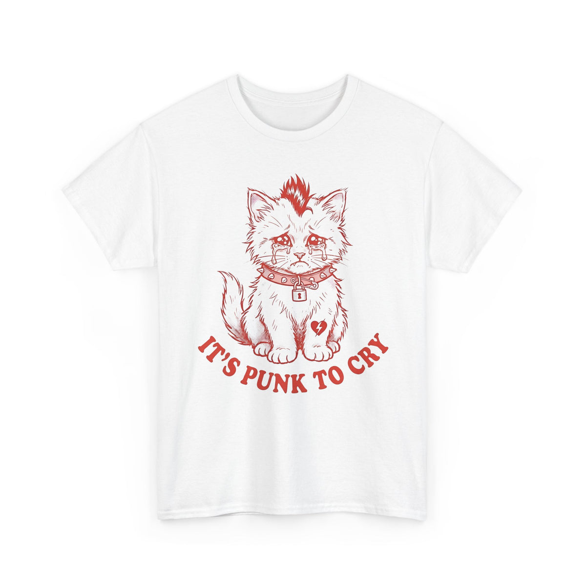 It's Punk To Cry Tee — Edgy Emotional Graphic T-Shirt