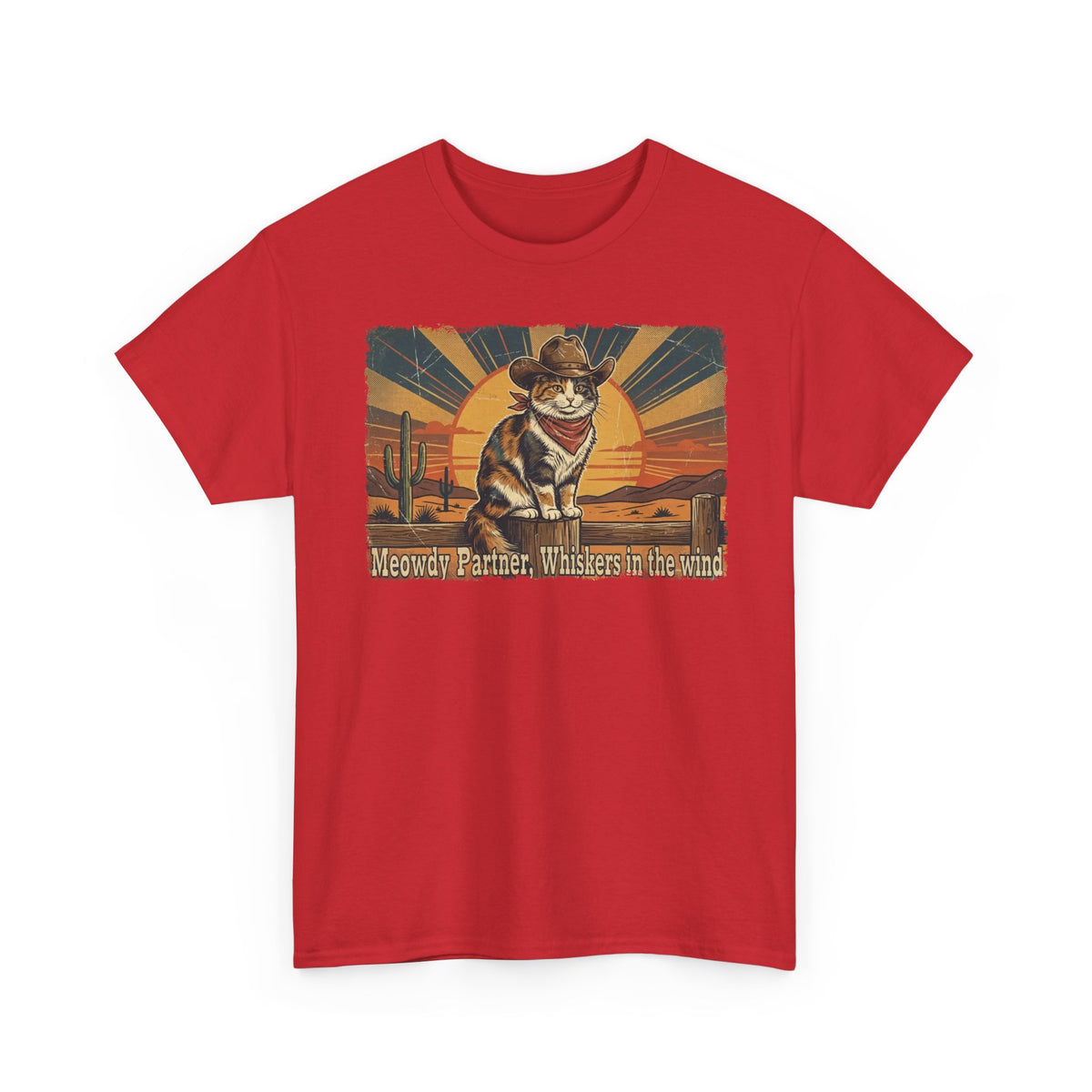 Meowdy Partner T-Shirt — Cute Cat Cowboy Graphic Tee