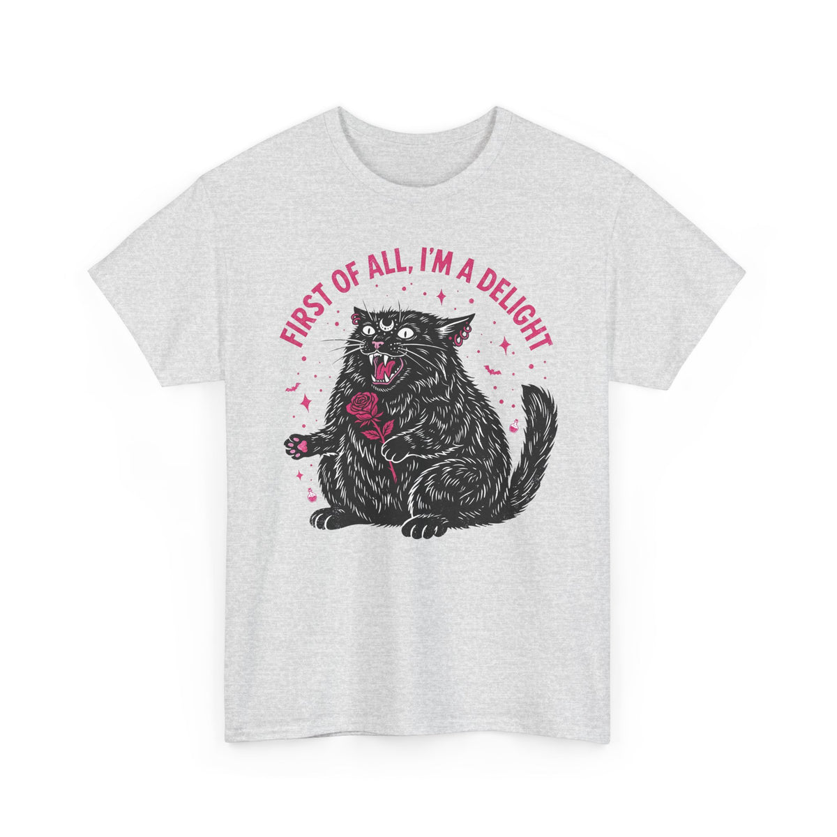 Black Cat "First of All I'm a Delight" T-Shirt
