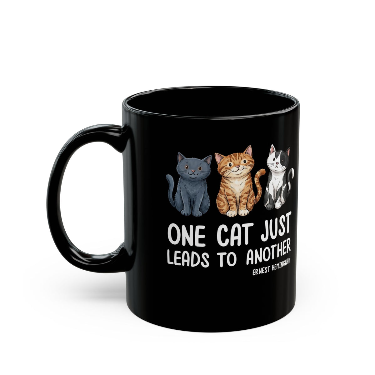 One Cat Just Leads To Another T‑Mug — Funny Cat Lover Mug