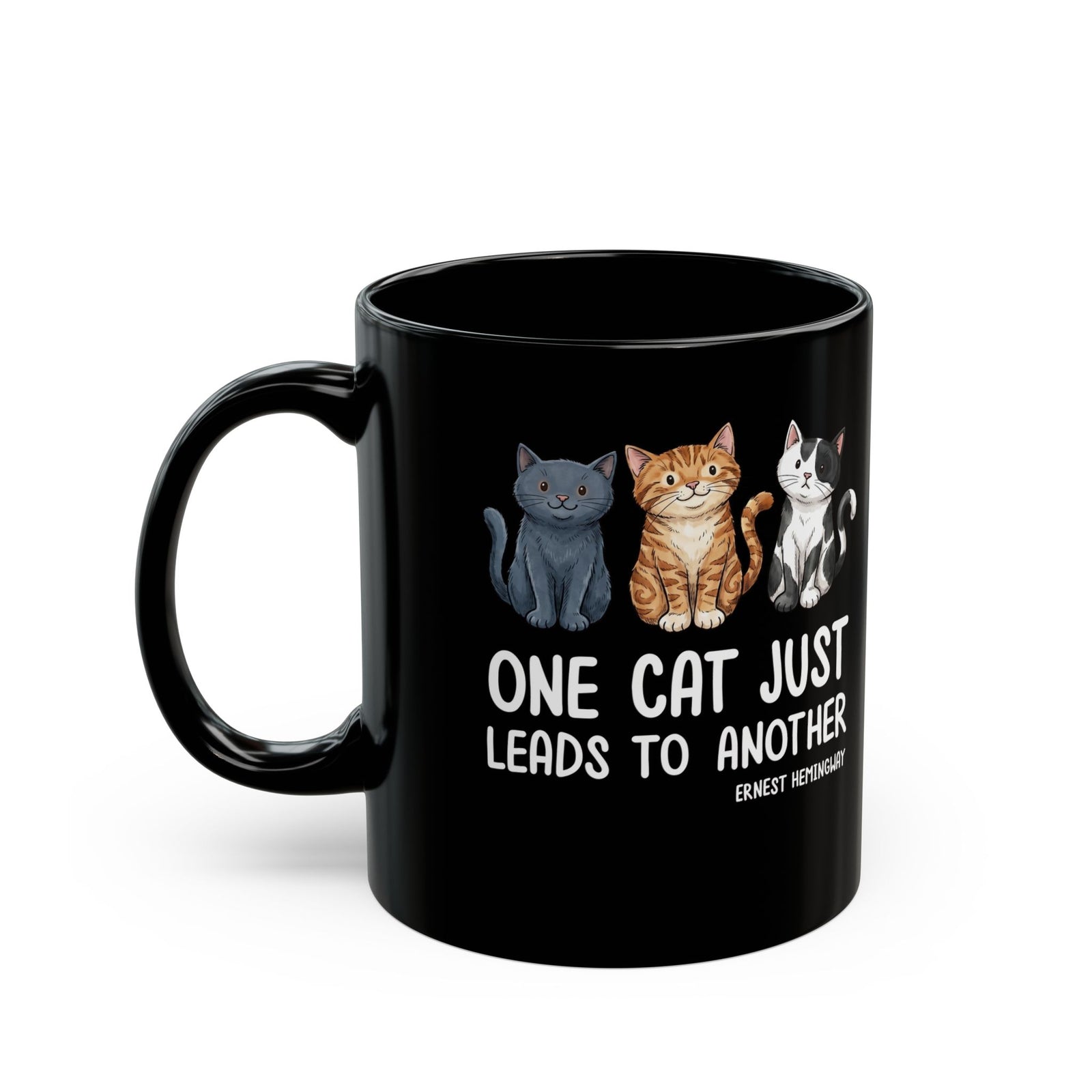 One Cat Just Leads To Another T‑Mug — Funny Cat Lover Mug