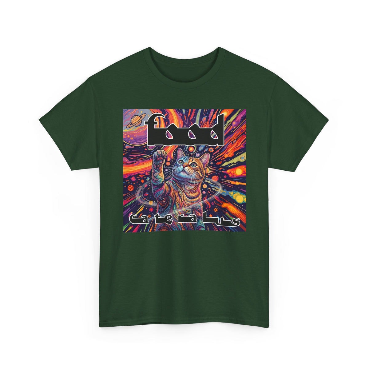 Funny Progressive Metal Cat T-Shirt — Progressive Metal Band Cat Graphic Tee