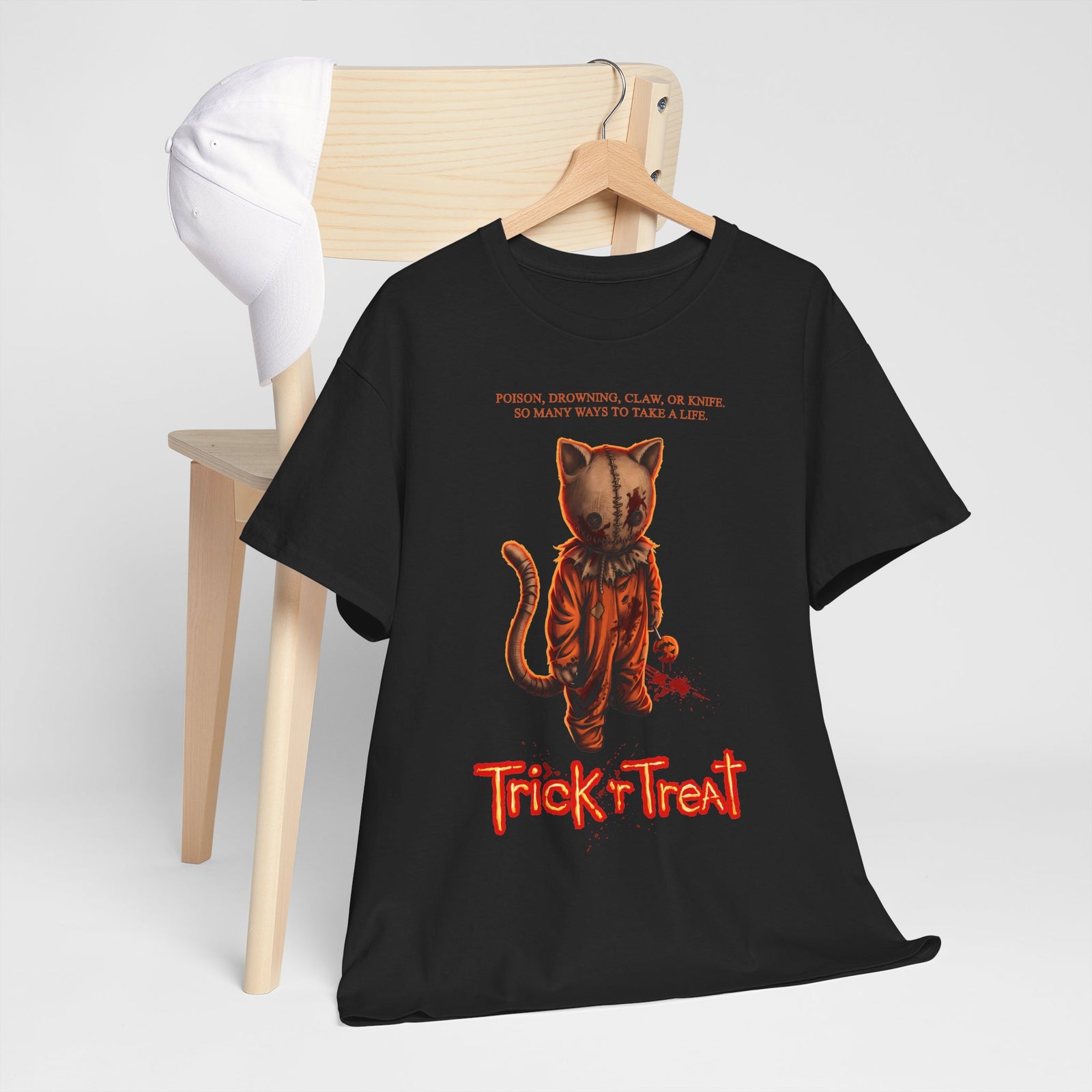 Trick 'r Treat Sam Cat T-Shirt — Horror Movie Sam Feline Graphic Tee