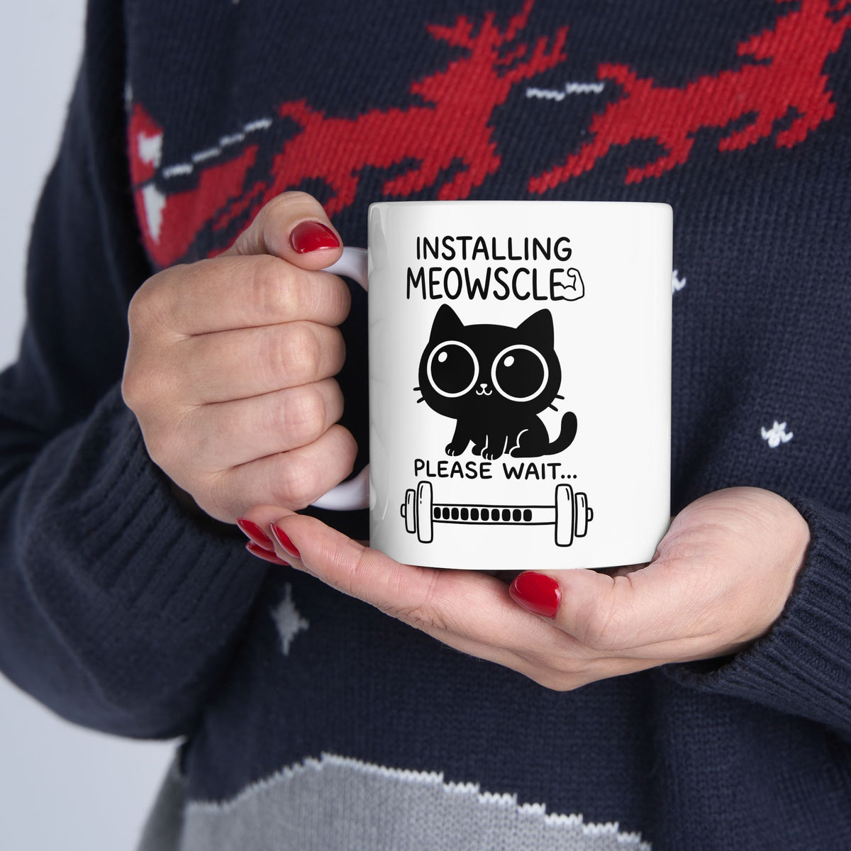 Installing Meowscles Ceramic Mug