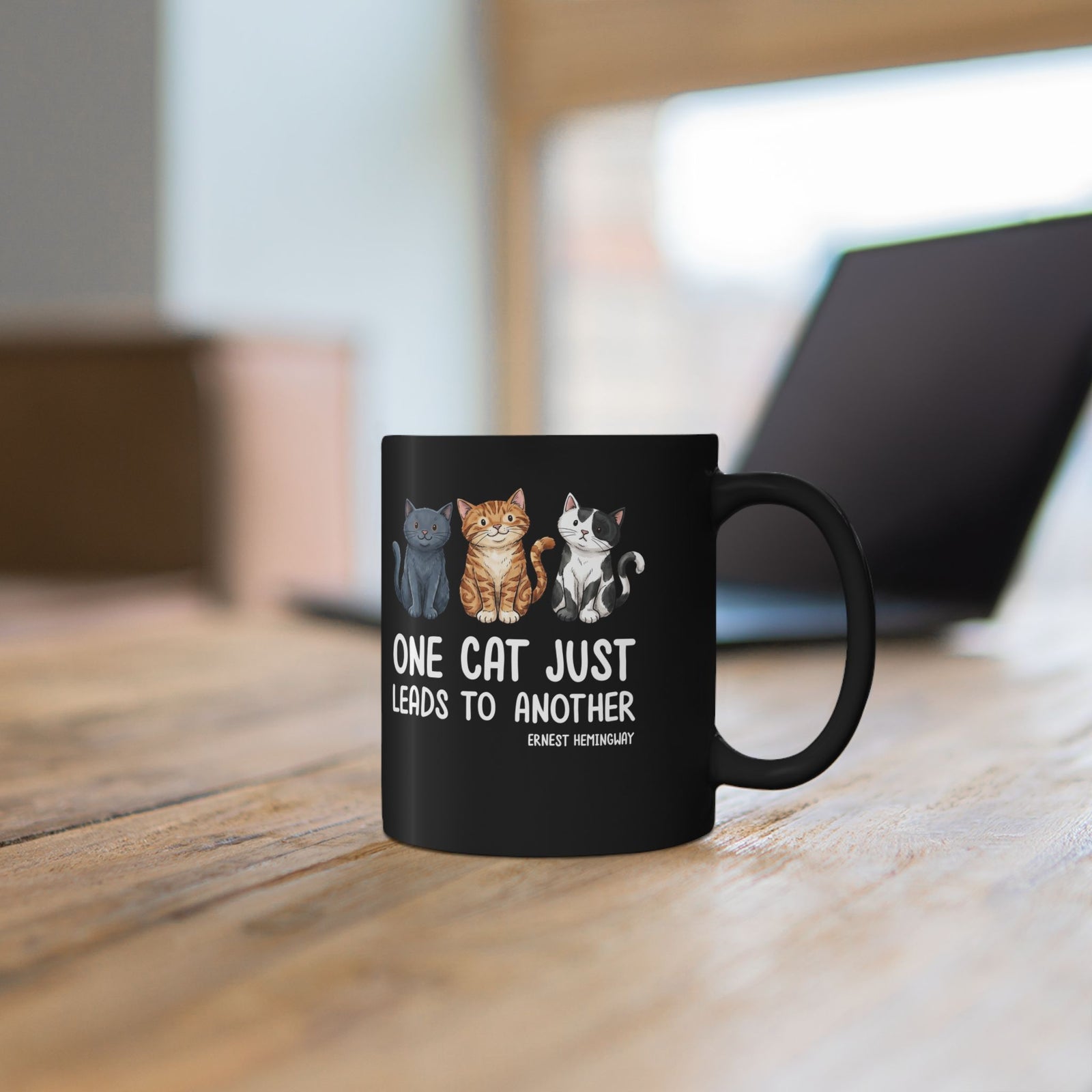 One Cat Just Leads To Another T‑Mug — Funny Cat Lover Mug