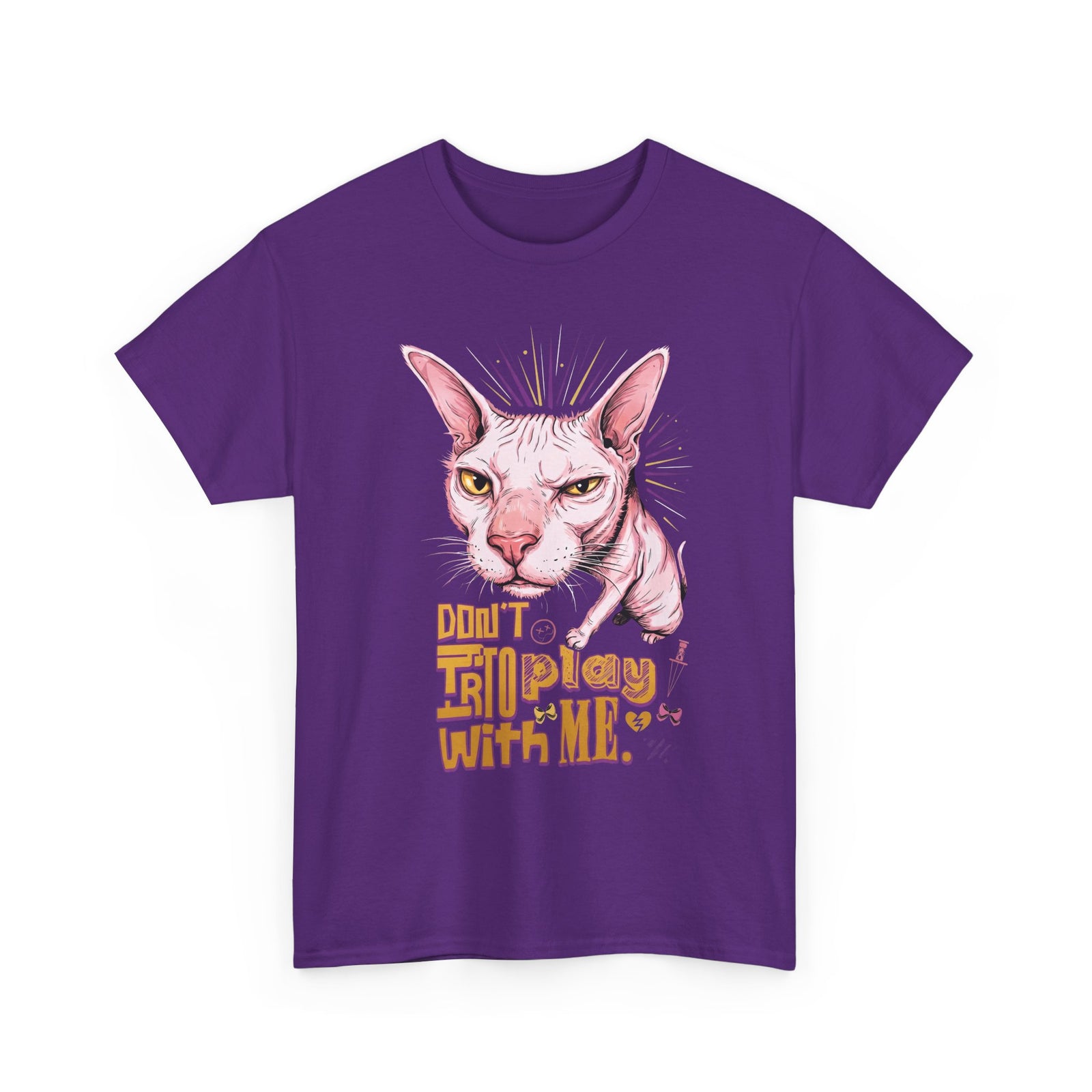 Don't Try To Play With Me T-Shirt — Funny Angry Sphynx Cat Graphic Tee
