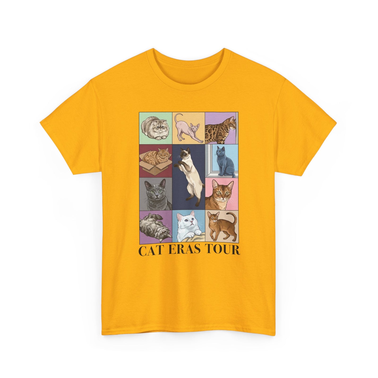 Cat Eras Tour T-Shirt — Retro Band Tee for Cat Lovers