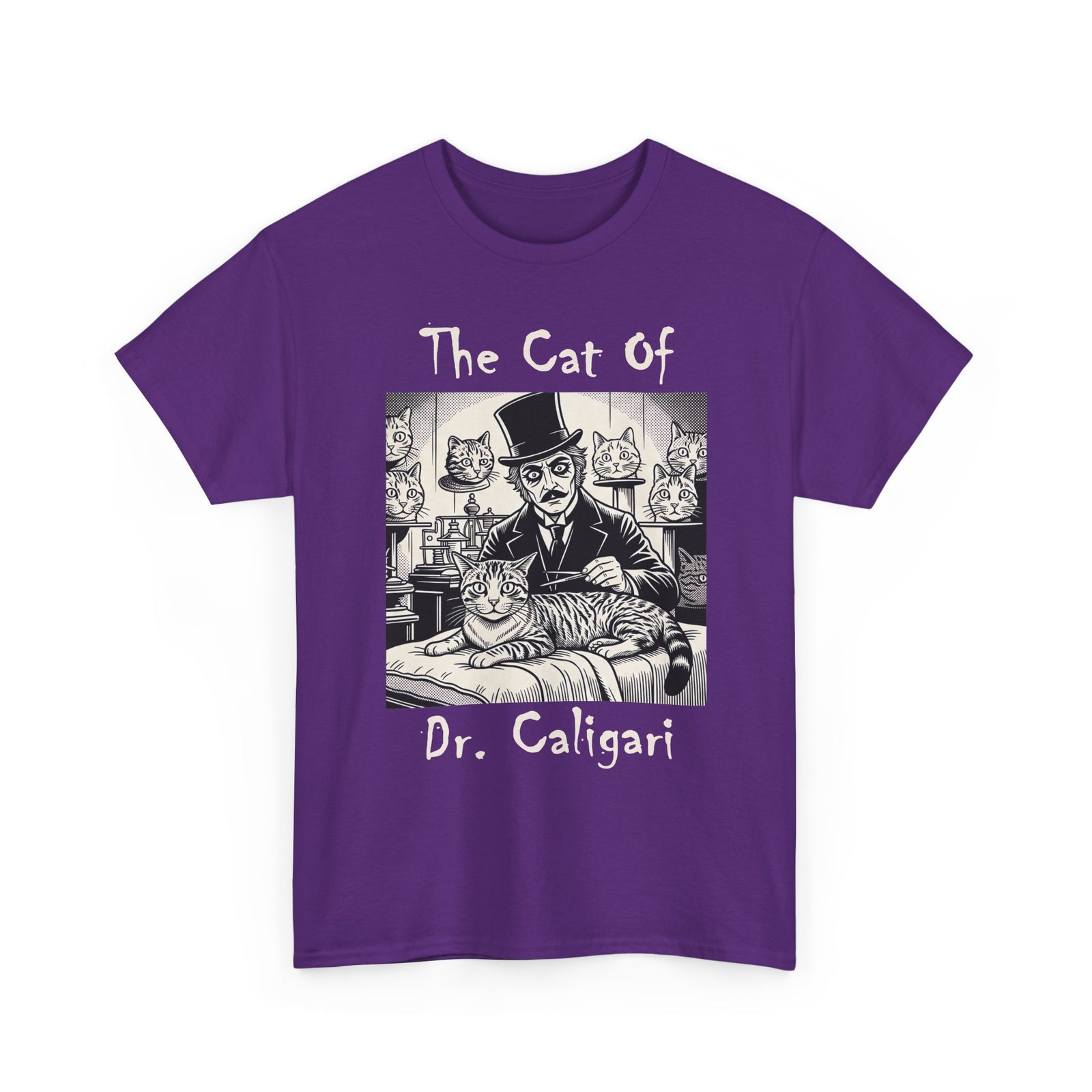 The Cat of Dr. Caligari T-Shirt — Gothic Vintage Horror Cat Tee