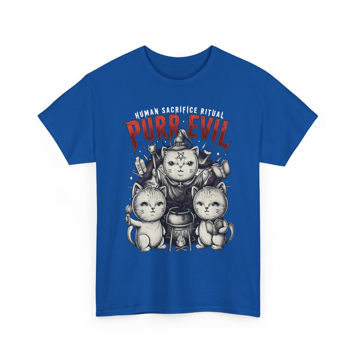 Purr Evil Witch Cats T-Shirt — Spooky Alternative Magic Apparel