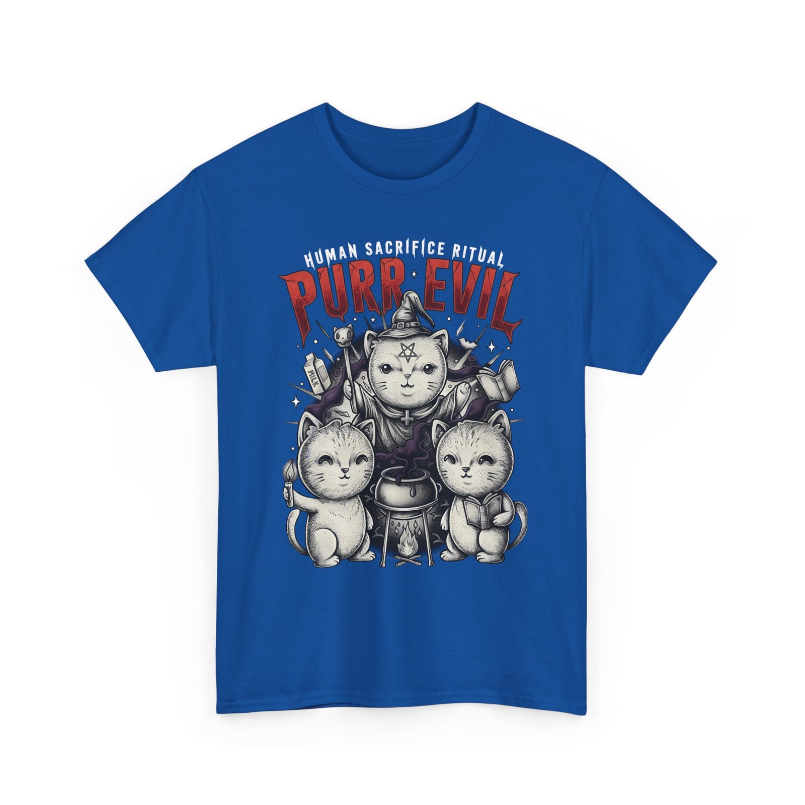 Purr Evil Witch Cats T-Shirt — Spooky Alternative Magic Apparel