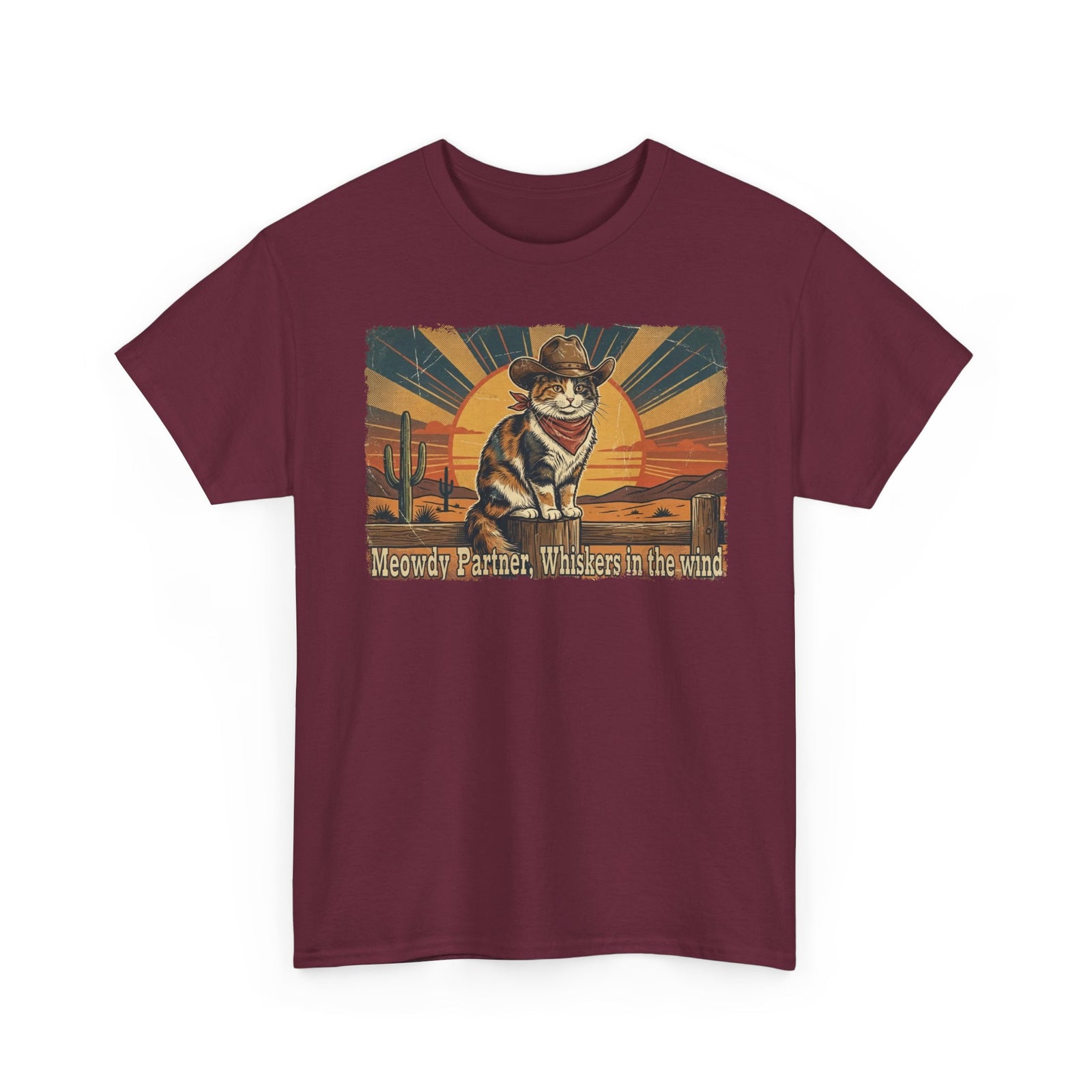 Meowdy Partner T-Shirt — Cute Cat Cowboy Graphic Tee