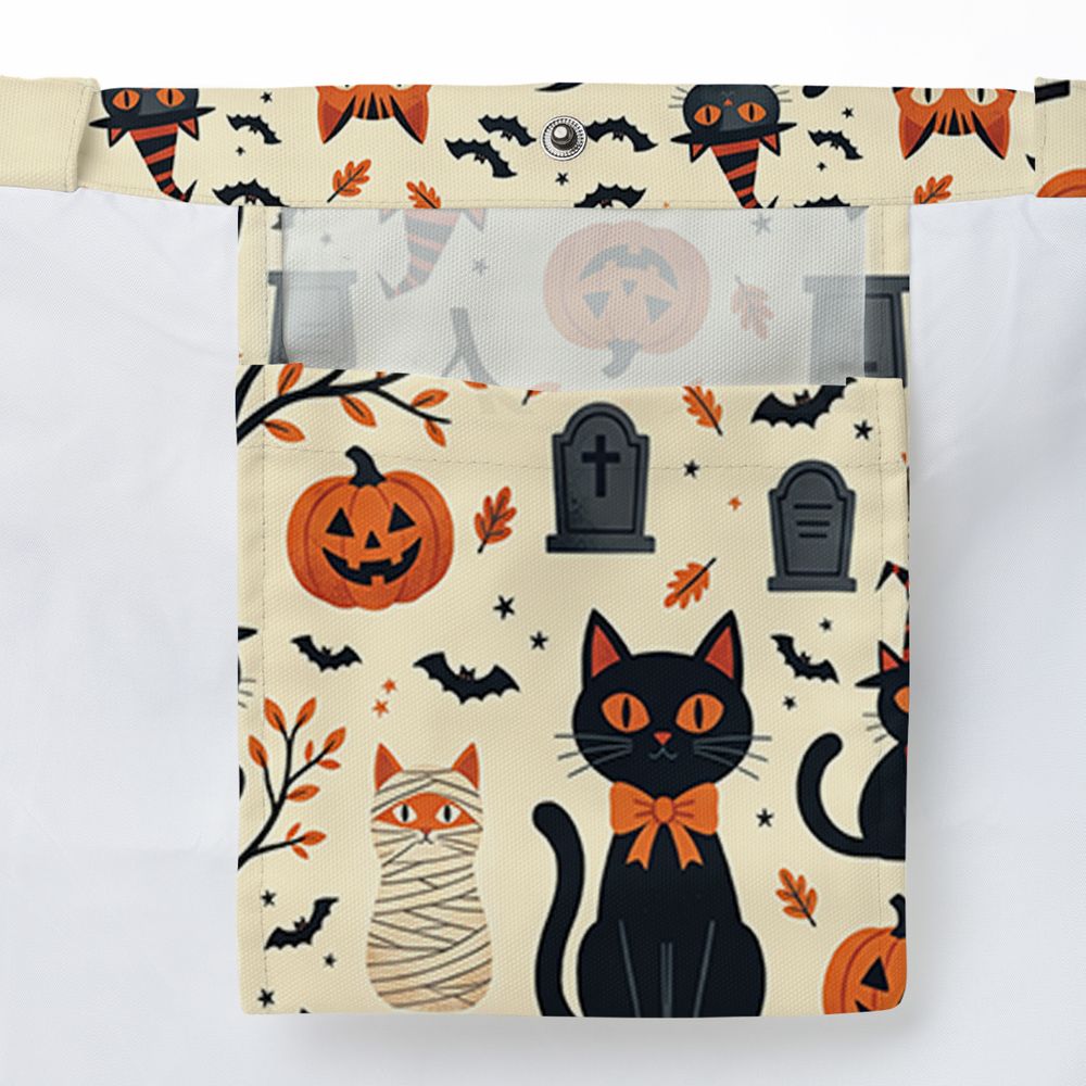 Vintage Halloween Witch & Mummy Cats -  - 3