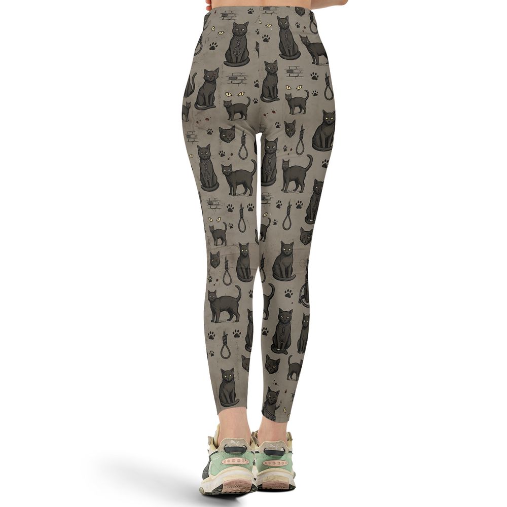 The black cat One eye Cat Full Print Legging -  - 3