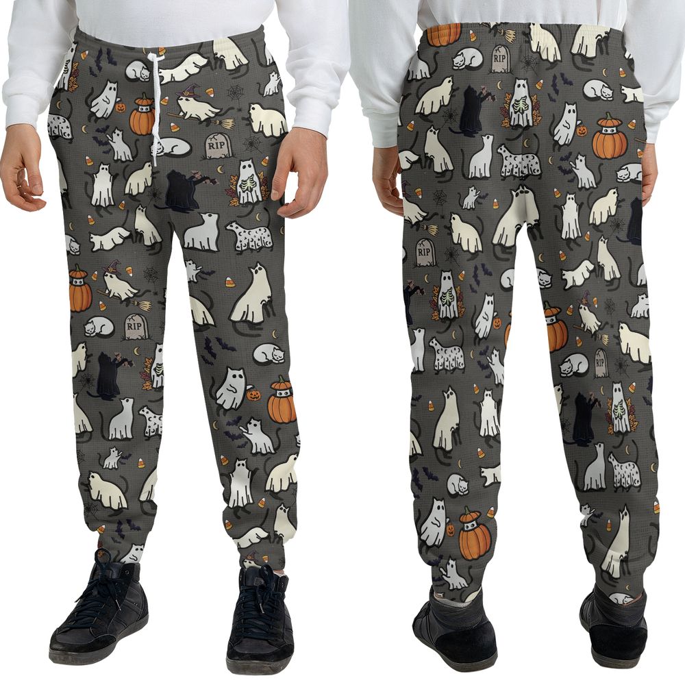 Cat Ghost Sweatpants -  - 3