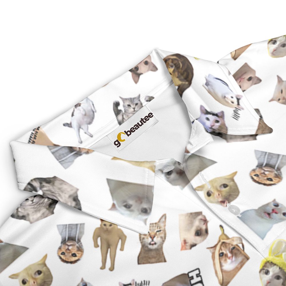 Cat memes Full Print Polo Shirt -  - 3